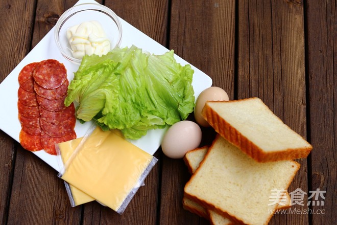 快手三明治的做法