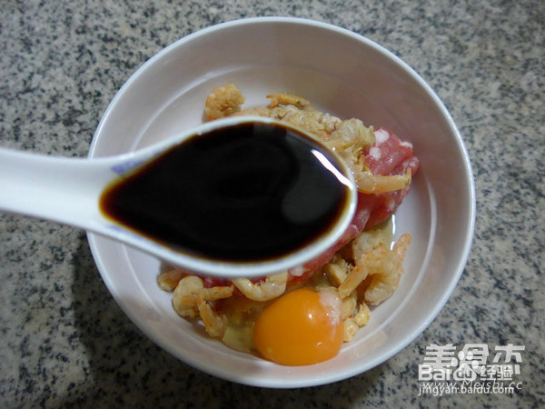 鸡蛋开洋蒸肉末