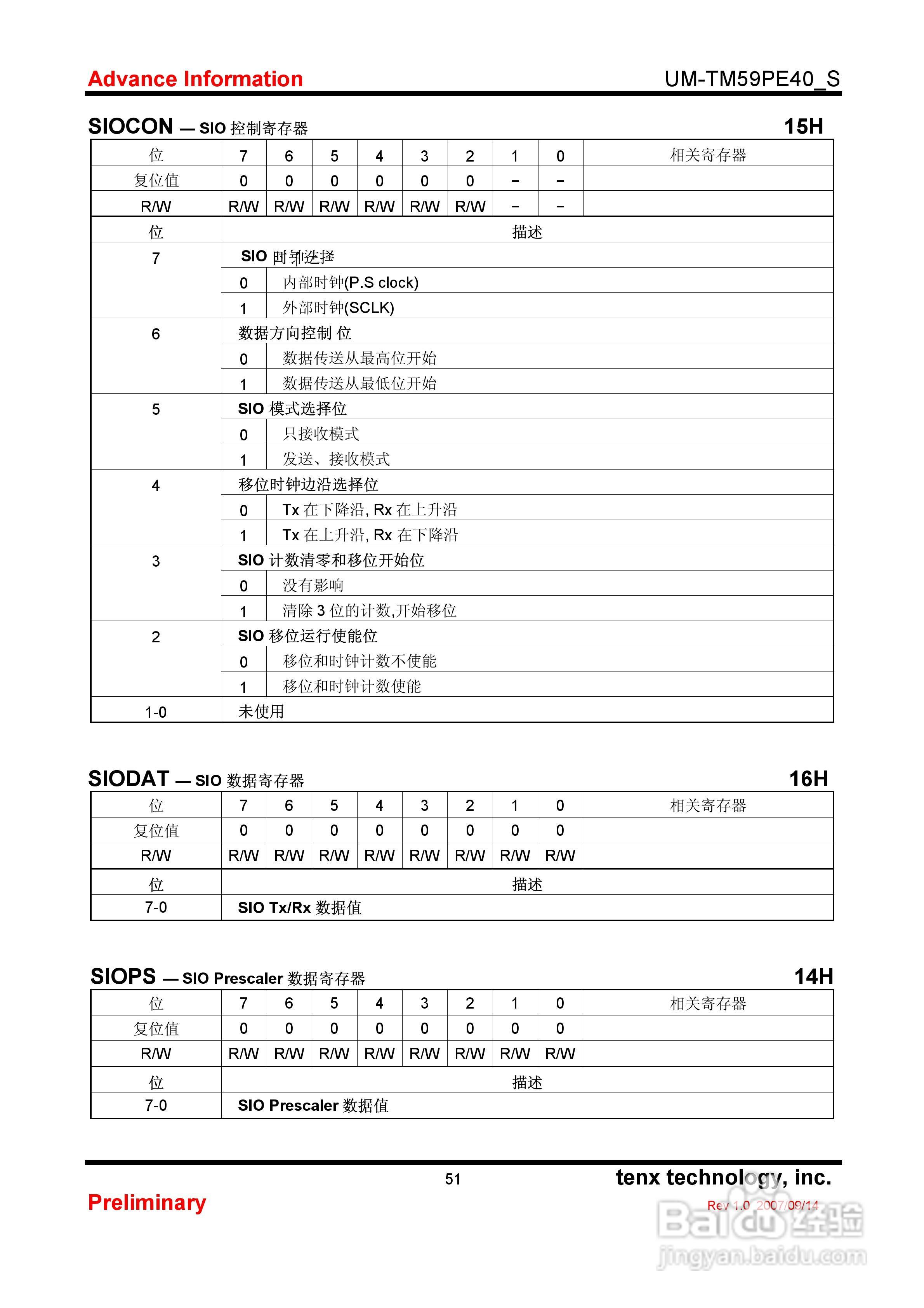 TM59PE 40 8-Bit微控制器使用手册:[6]