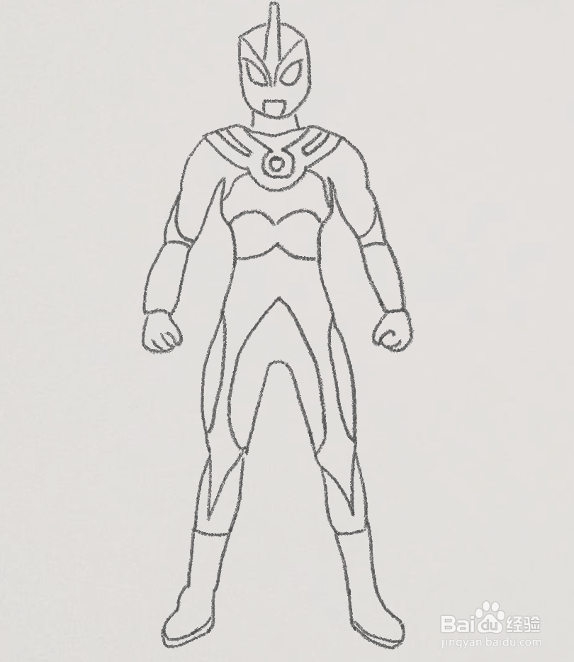 艾斯奥特曼简笔画