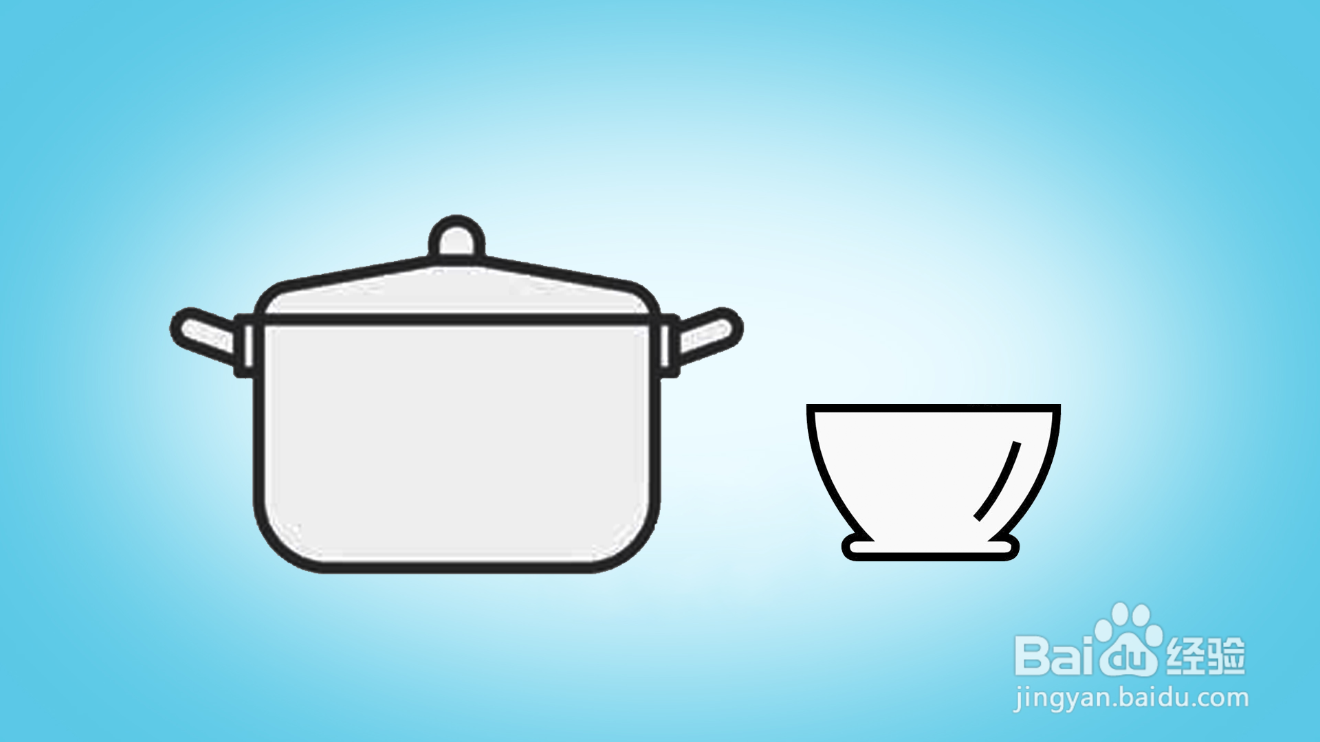 厨房用具简笔画