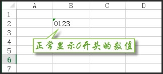 Excel不能输入0开头的数值