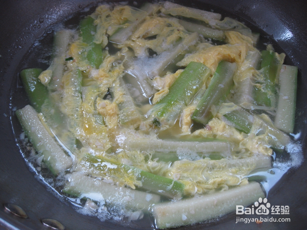 春季时令菜——丝瓜鸡蛋汤