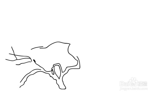 枯藤老树昏鸦简笔画