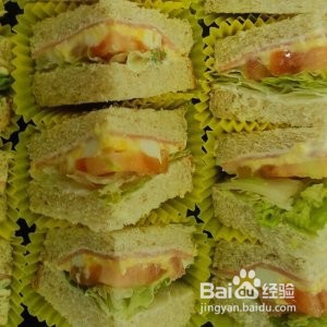 全麦火腿土豆泥三明治的做法