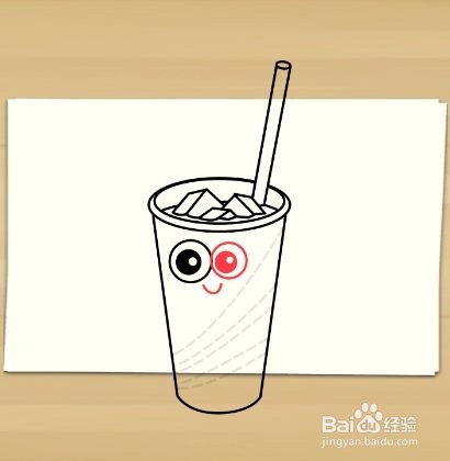 画冰茶杯——加菲的吃货生活