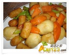 爆炒鱼丸的做法