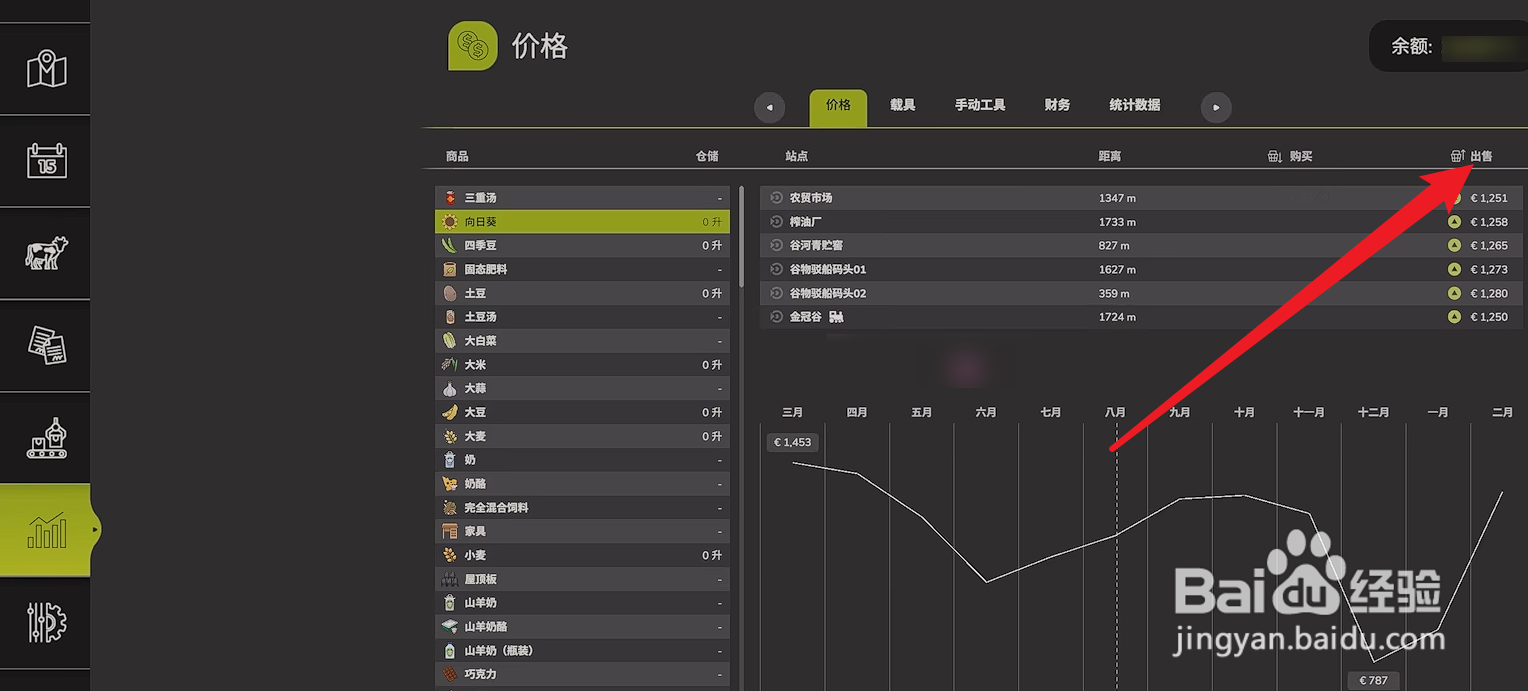 模拟农场25怎么查看向日葵售价