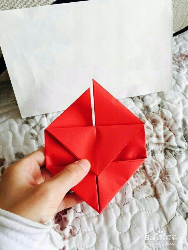 超简单的爱心的折法