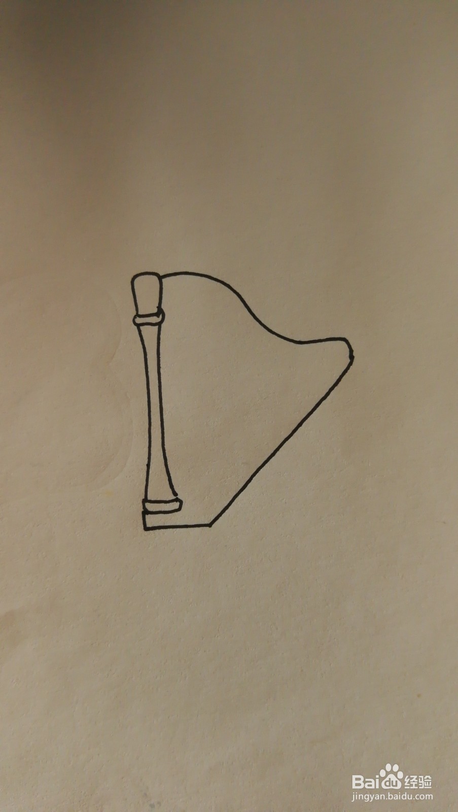 #经验分享官#竖琴简笔画