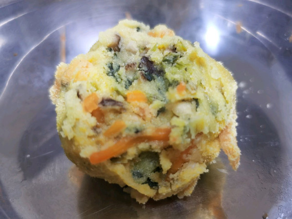 减脂玉米面菜团子