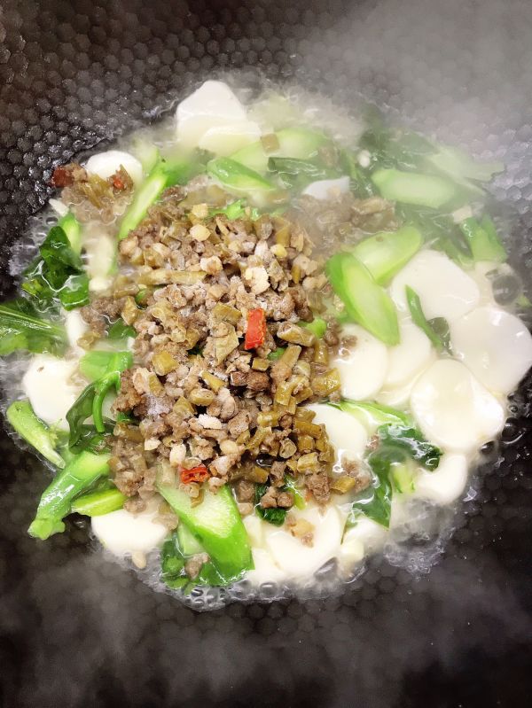 豇豆肉末炒年糕