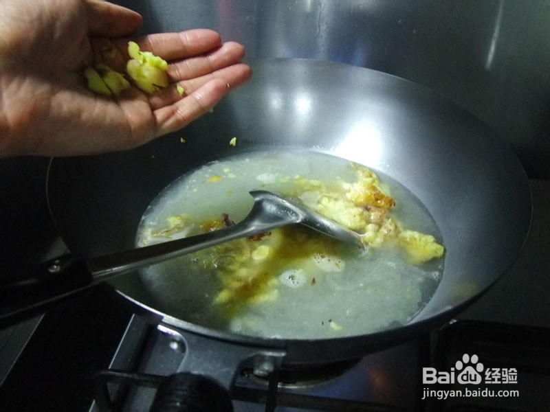 自己动手-豌豆尖鸡蛋汤