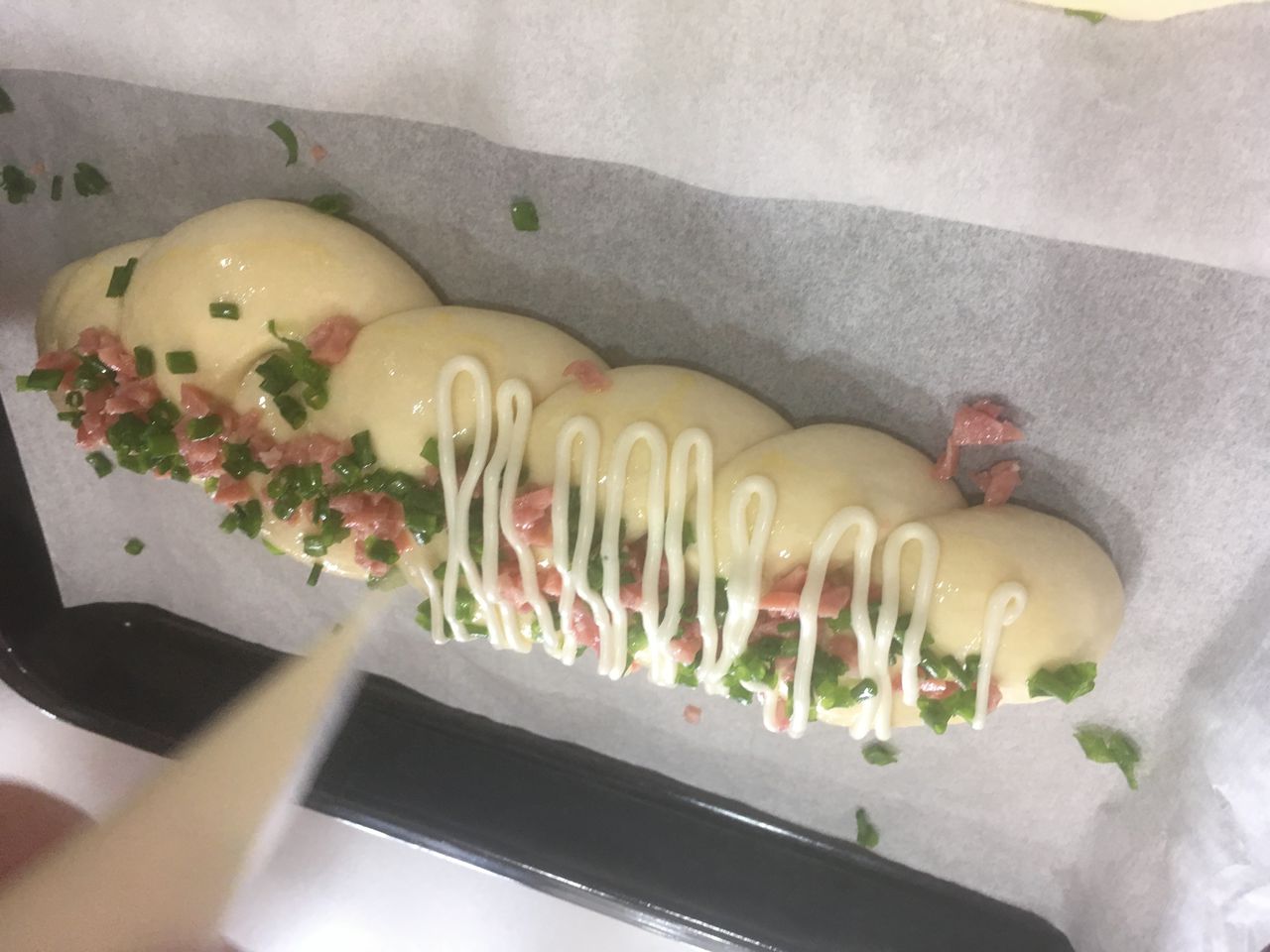 火腿香葱辫子包这样做更好吃