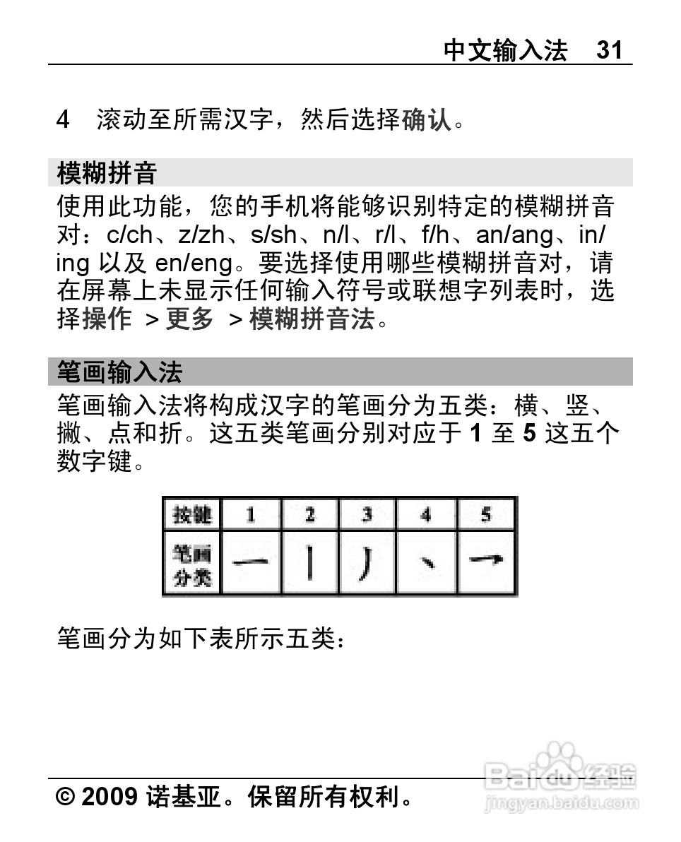 诺基亚X2-00手机使用说明书:[4]