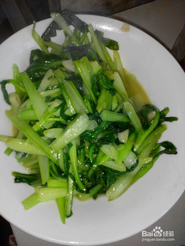 农家院炝炒油菜