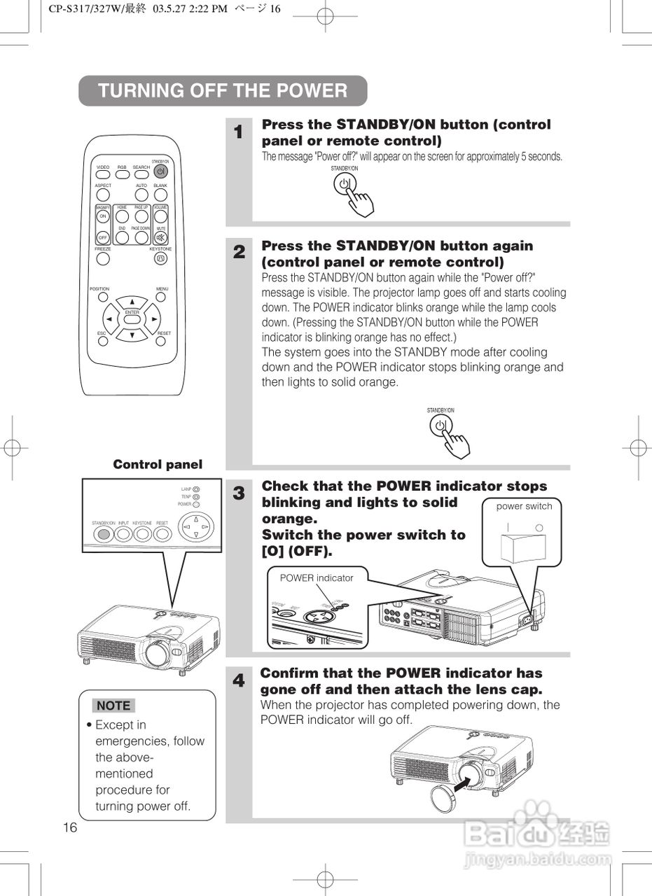 HITACHI CP-S318/CP-X328投影仪使用说明书:[2]