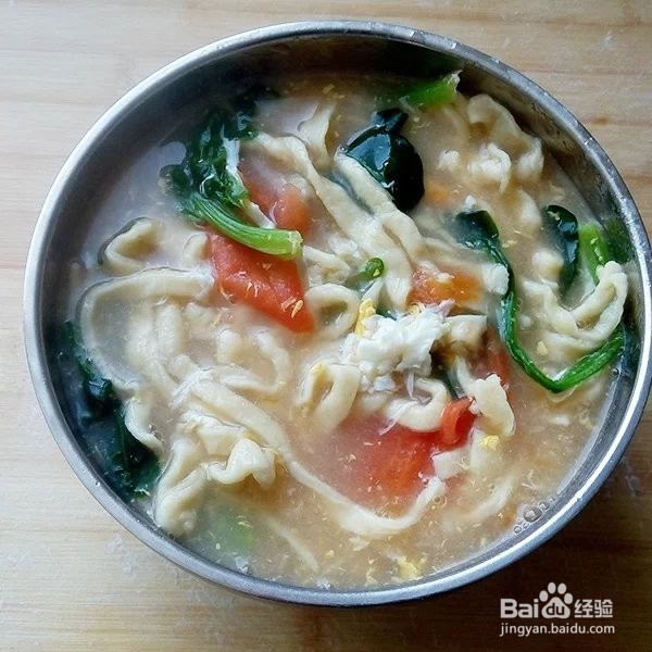 家常鸡蛋手擀面做法 早餐鸡蛋面营养美味蔬菜