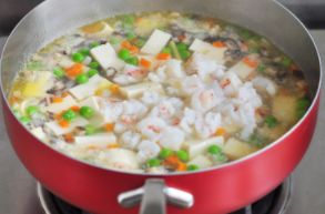 鲜虾什锦豆腐