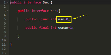 java 常量设置方法