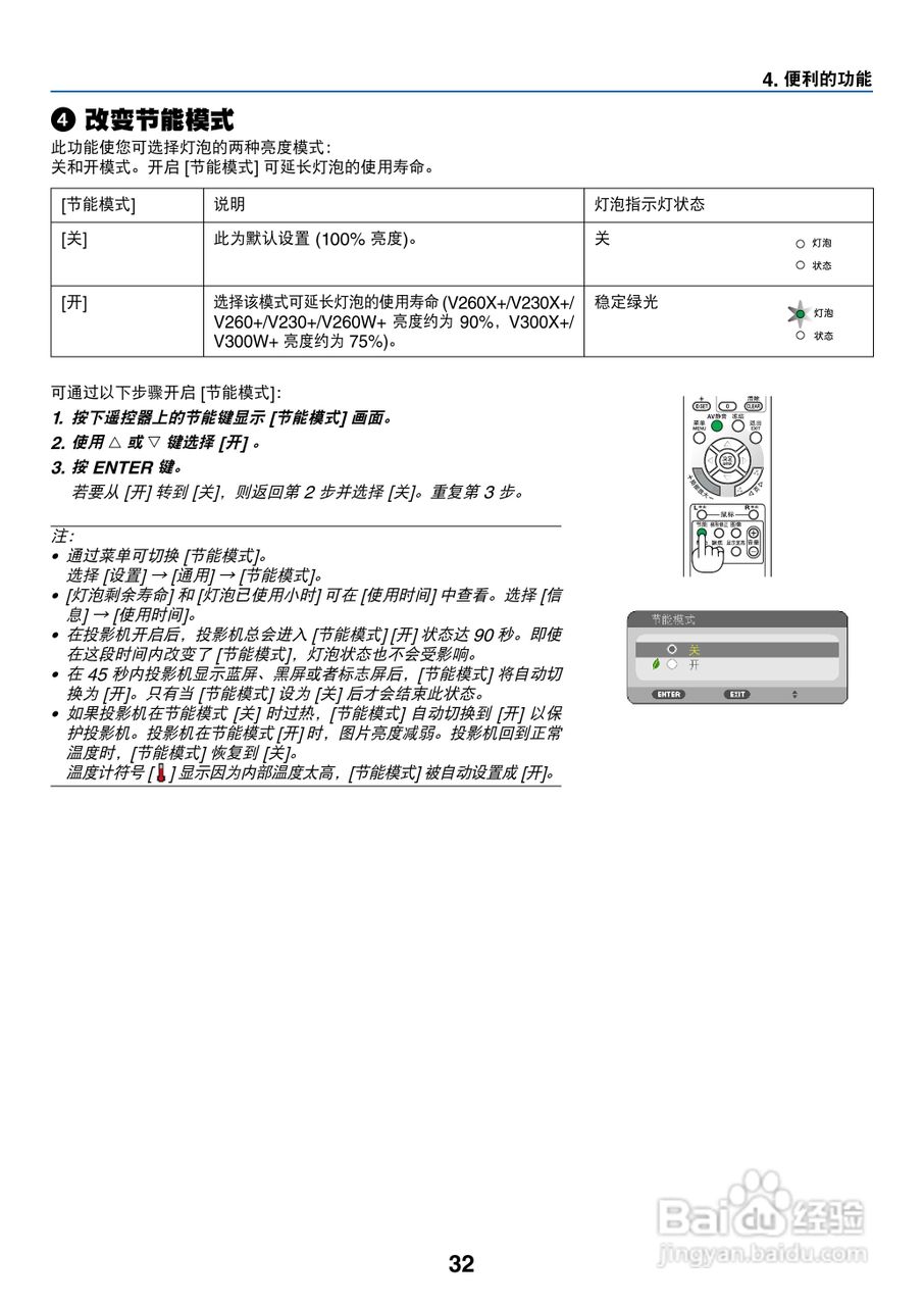 日电NP-V260W+投影机说明书:[5]