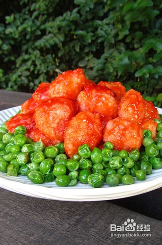 茄汁虾丸的做法