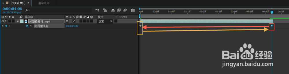 Adobe After Effects实现素材的快放慢放及倒放