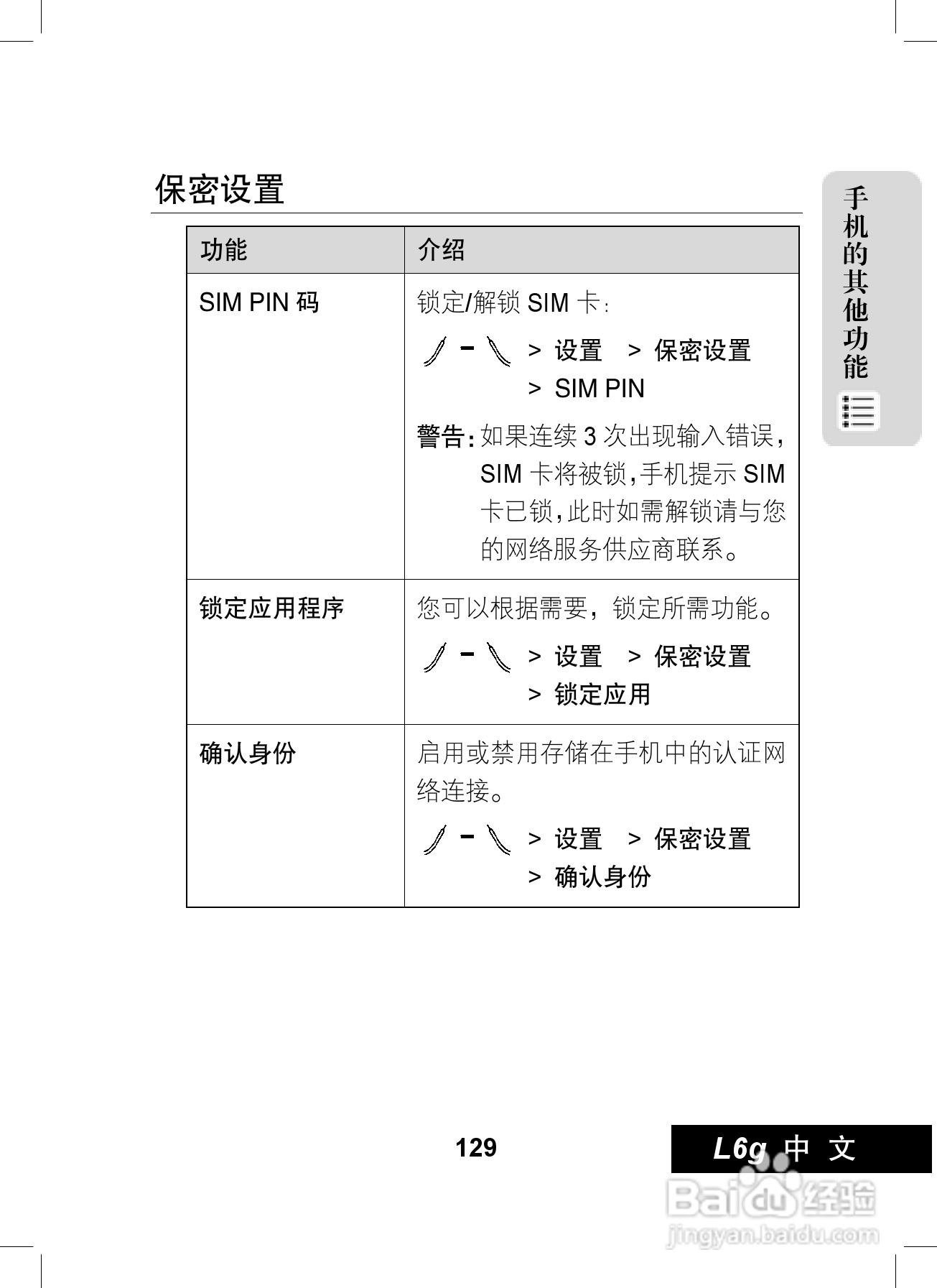 摩托罗拉L6G手机使用说明书:[13]