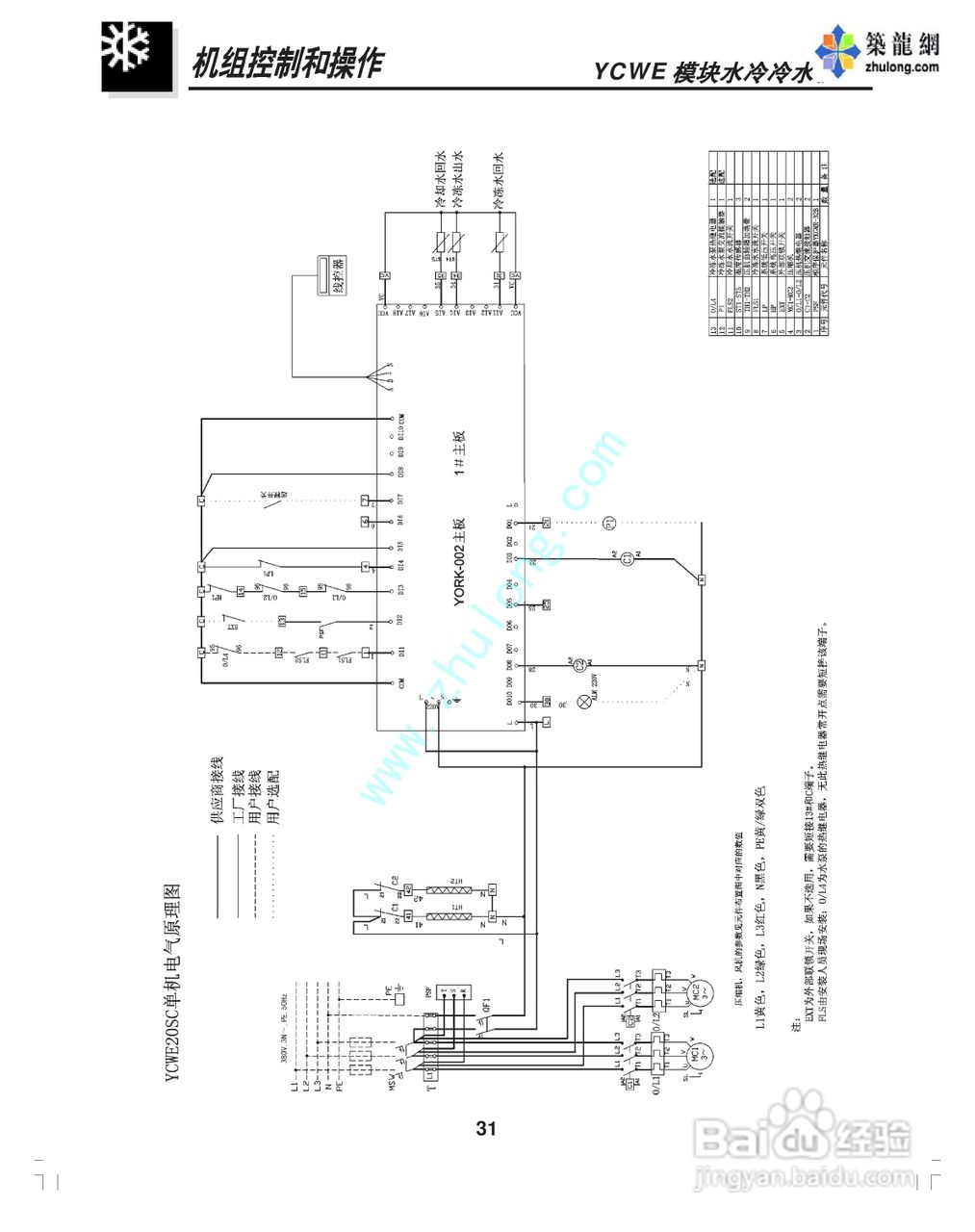 约克YCWE30SC模块水冷冷水机组安装维护手册:[4]