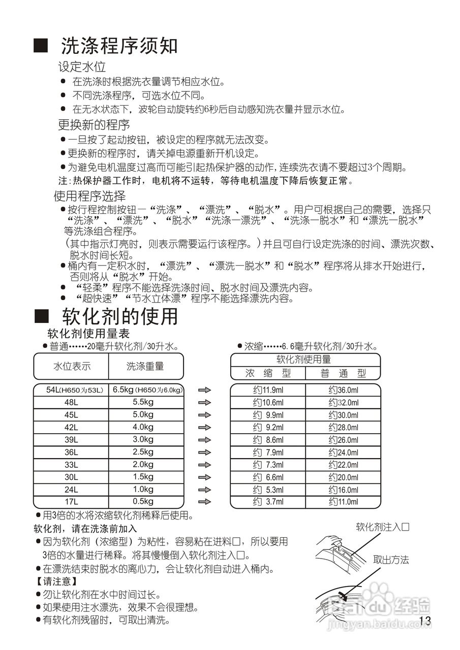 长虹洗衣机xqb65说明书图片