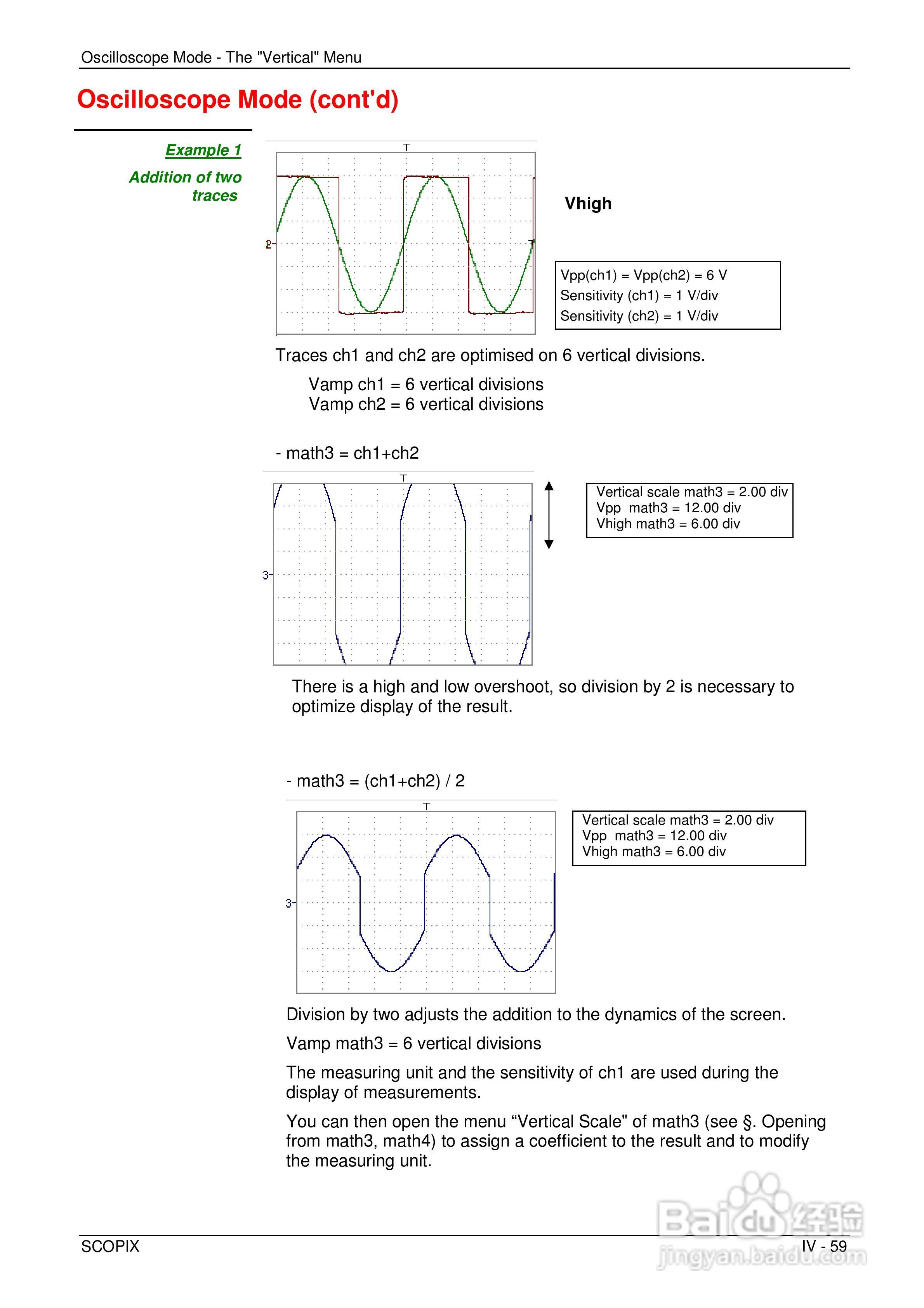 OX7204便携式数字存储示波器用户手册:[6]