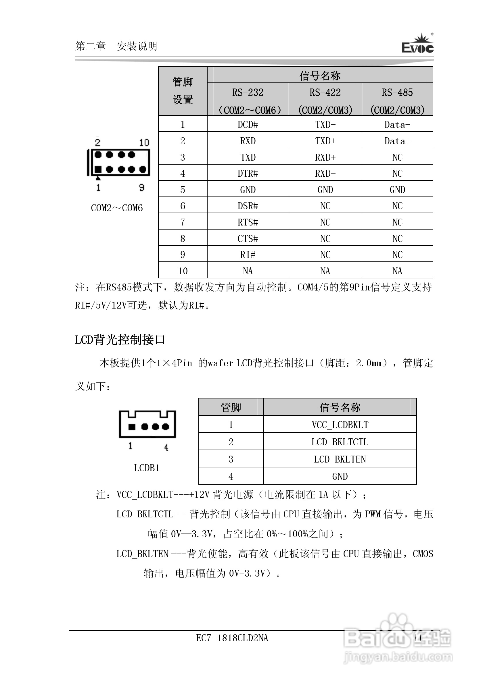 研祥Mini-ITX主板EC7-1818CLD2NA说明书:[2]