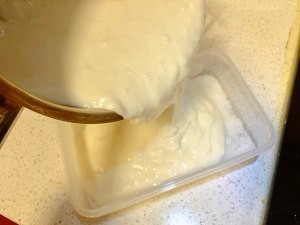 椰丝牛奶小方制作过程