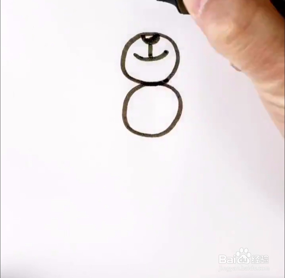 怎么简笔画小熊 用8画小熊的简笔画教程