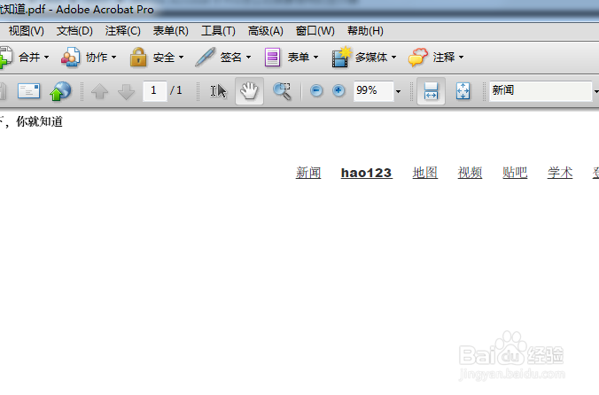 Adobe Acrobat 怎么切换要使用的显示器设置