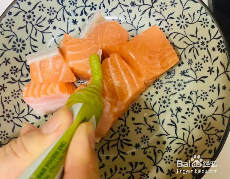 山葵鲑鱼味噌汤