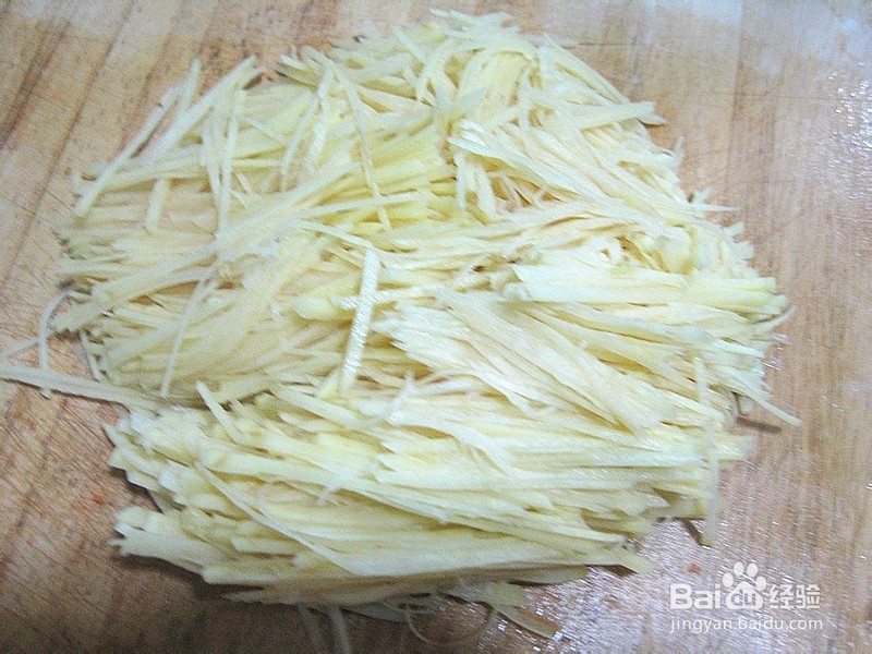 好吃的家常菜——胡萝卜肉三丝