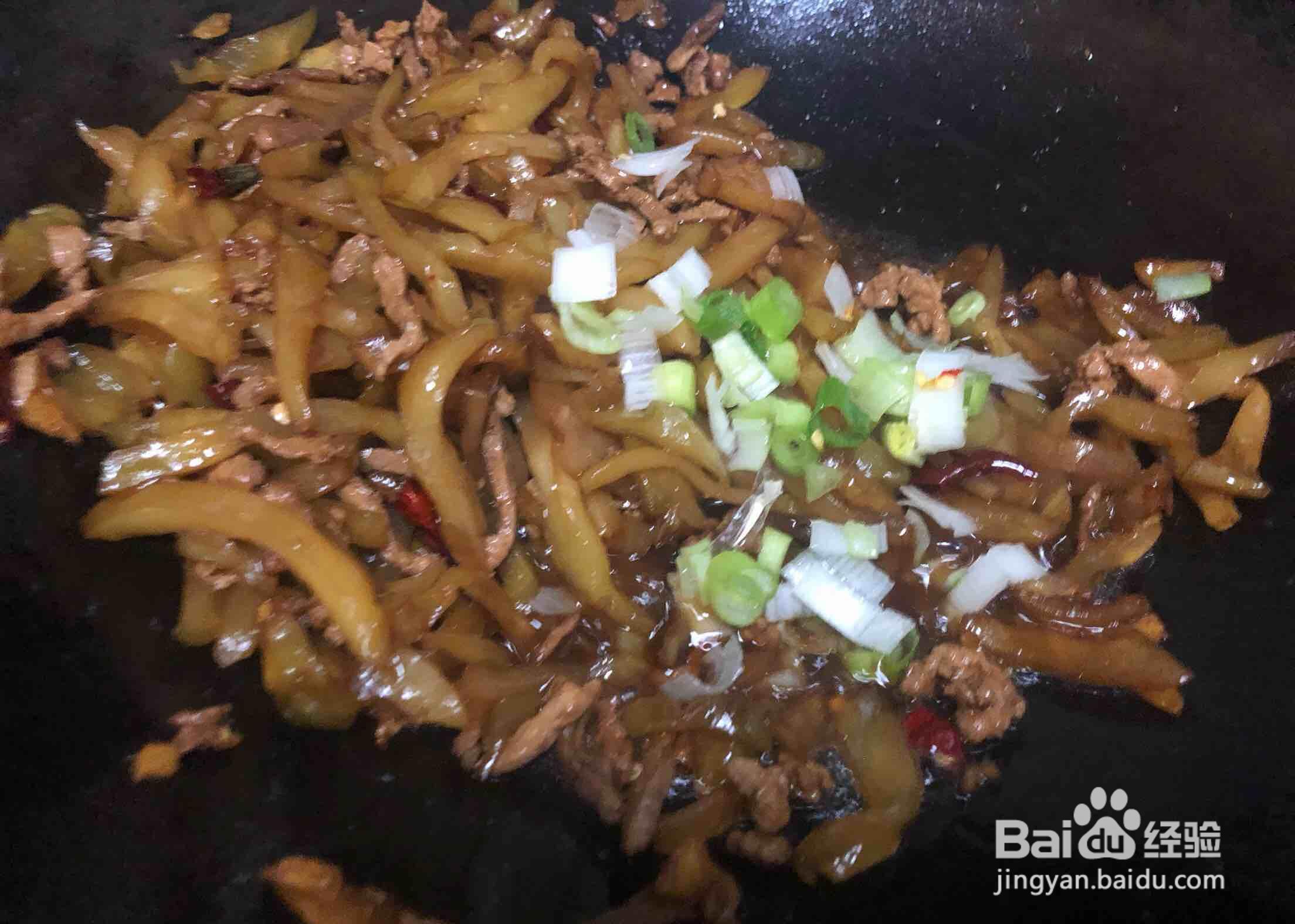 一步步做馋嘴的榨菜肉丝