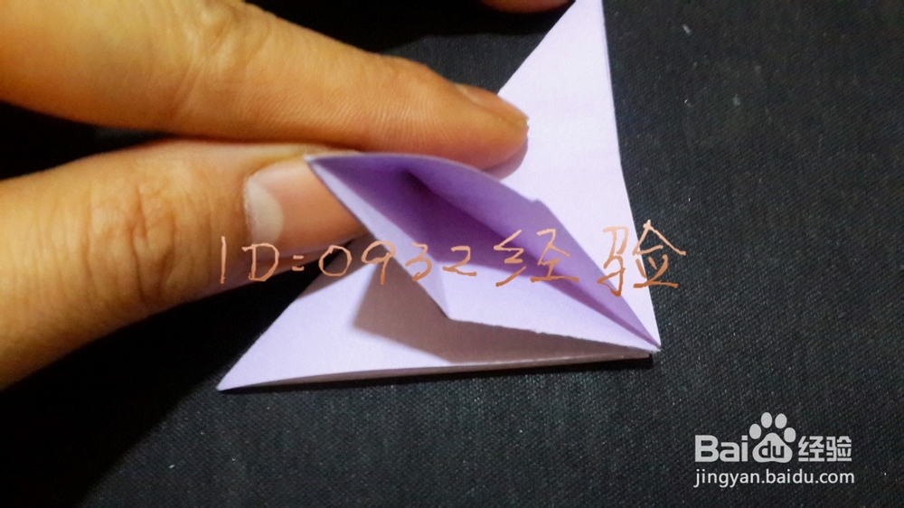 折纸制作：[3]心形纸鹤折纸