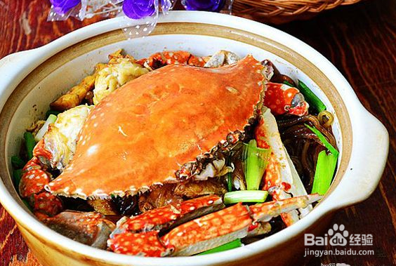 吃剩的螃蟹变美味@梭子蟹肉末粉丝煲