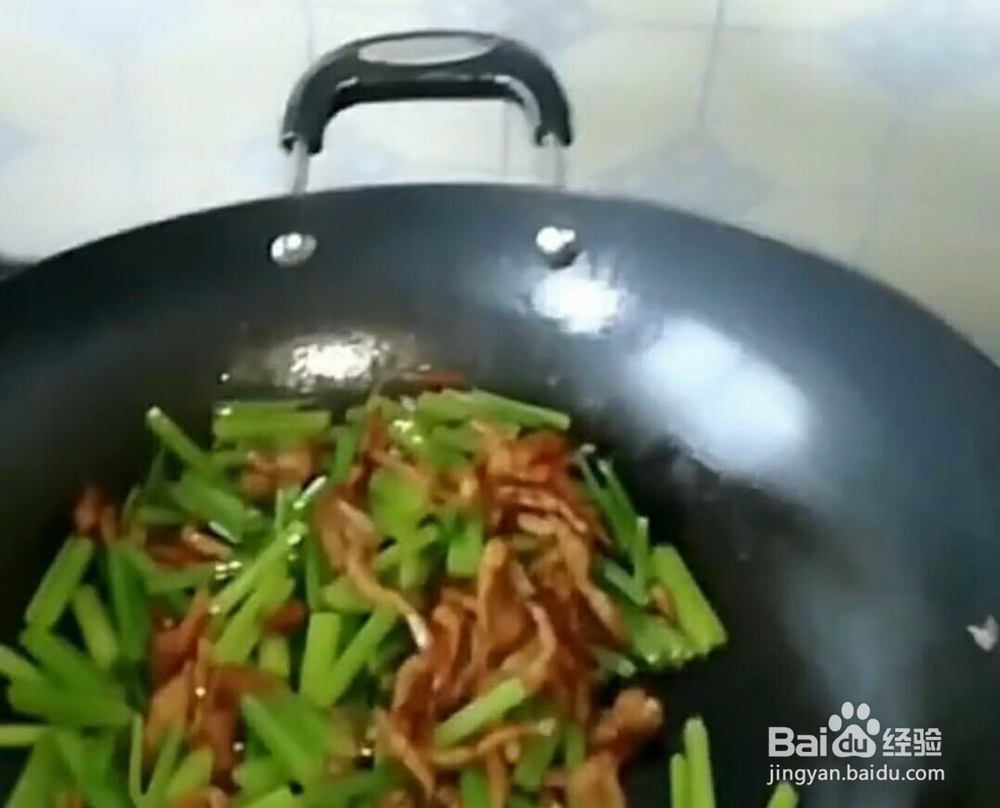肉丝芹菜做法