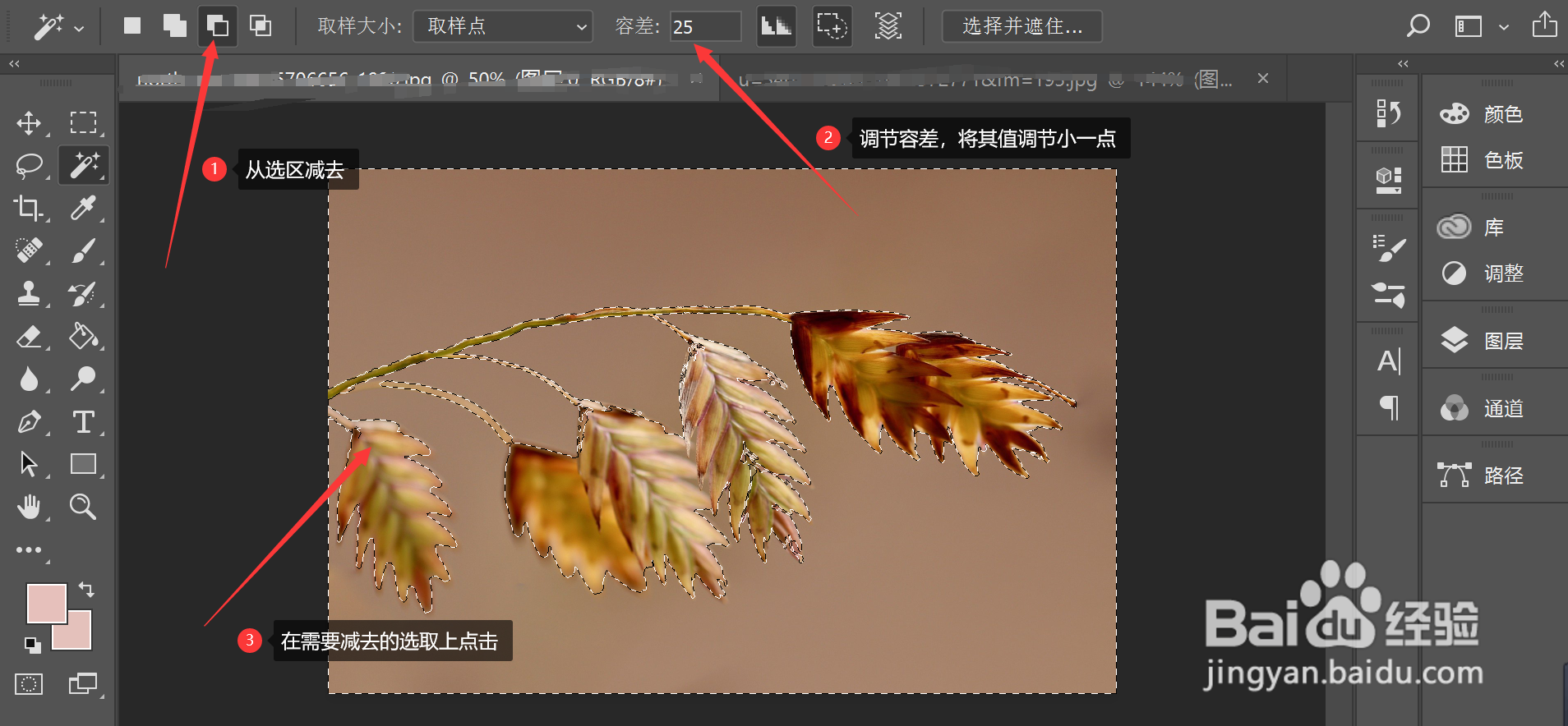 如何在ps中使用魔棒工具