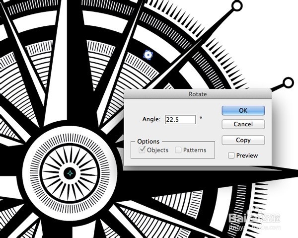 怎么用Illustrator设计一个华丽的罗盘