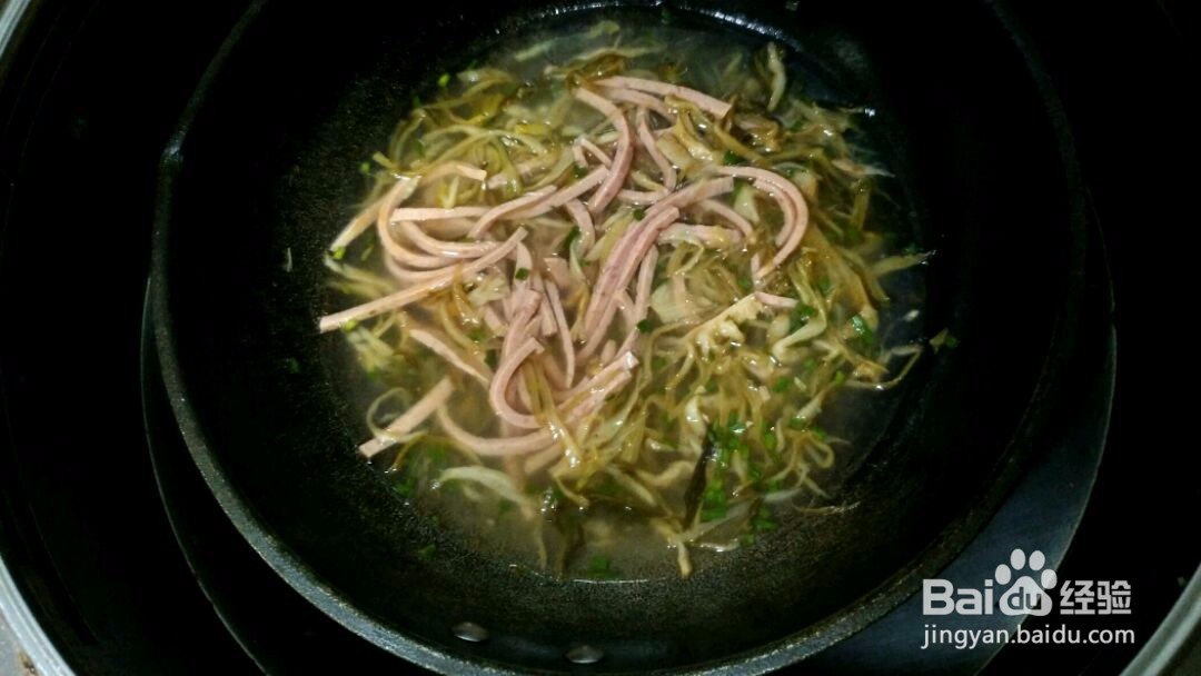 火腿榨菜汤的做法