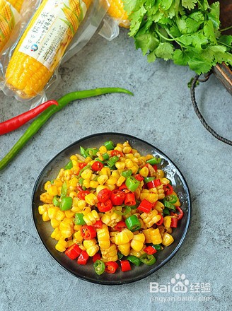 青辣椒炒玉米做法