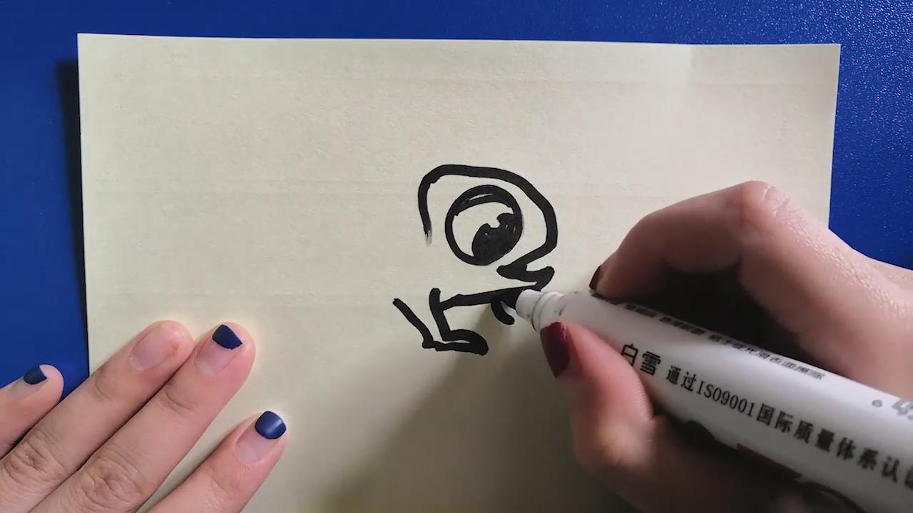 卡通变色龙怎样画？