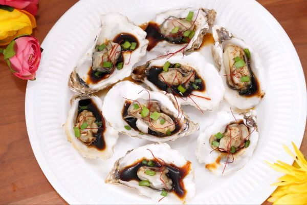 河虾籽豉油蒸生蚝