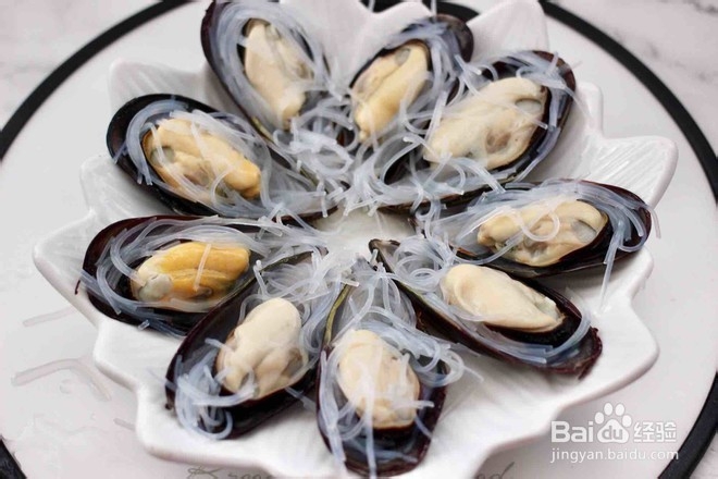 蒜香粉丝双椒青口贝的做法