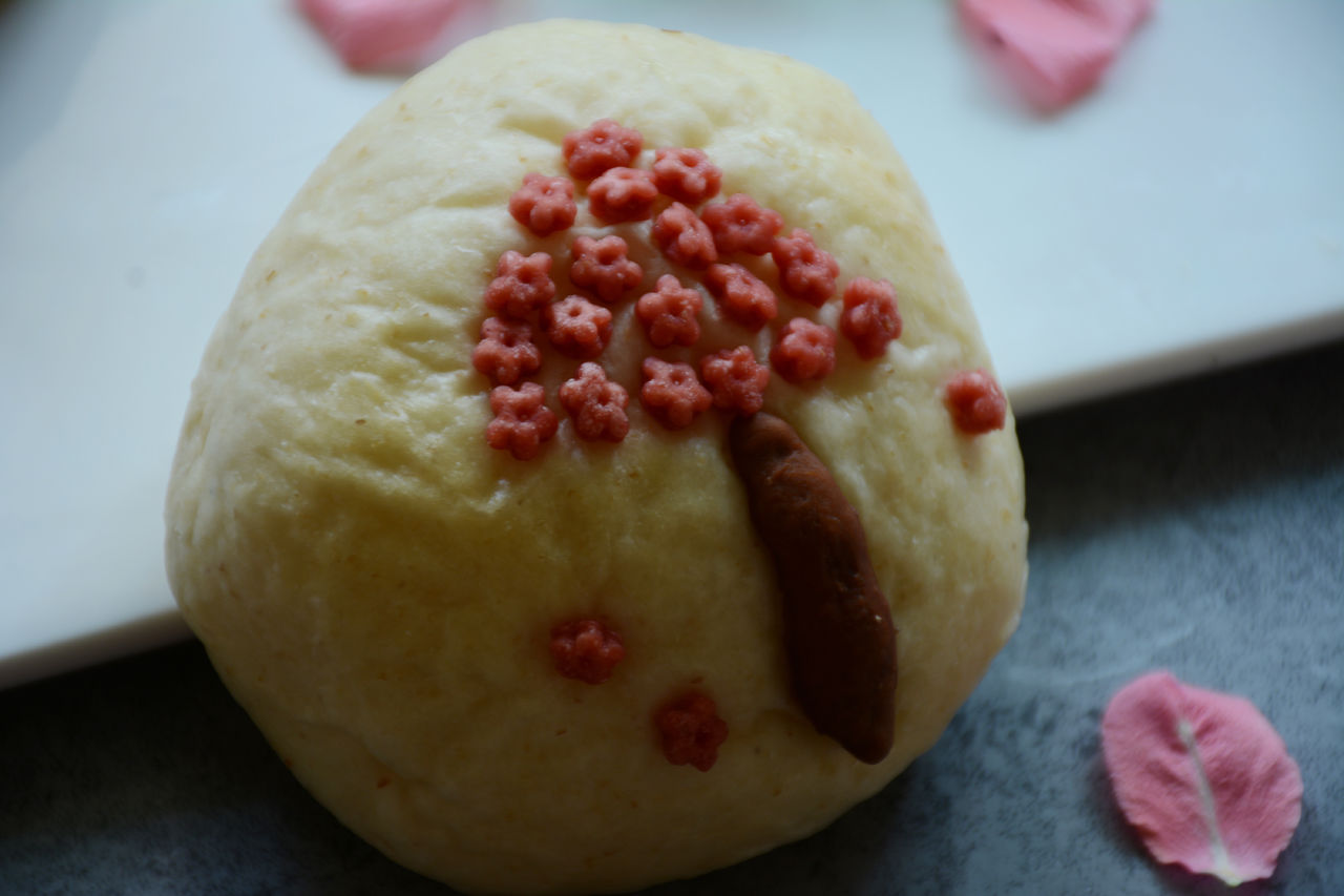 爱意浓浓的樱花树面包和樱花汉堡