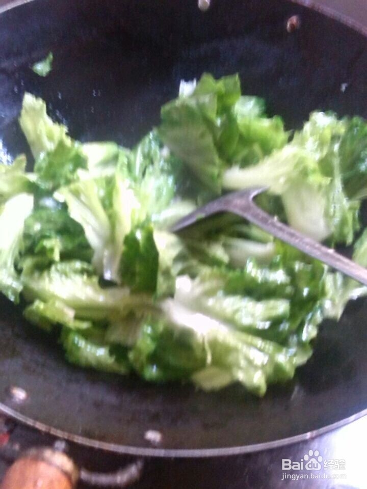 怎样制作素炒生菜